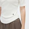 ONLY Women's Lycra Antibacterial Semi-High Collar Slim Fit T-shirt