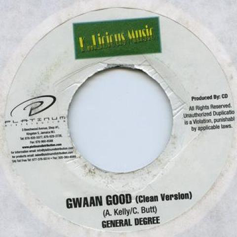 

7inch Record GENERAL DEGREE - Gwaan Good K Licious 1999 Jamaica Reggae, Ska & Dub