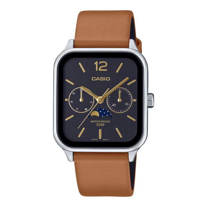 Montre Hommes CASIO MTP-M305L-1AVER - Bracelet Cuir Marron - Etanche 5 ATM