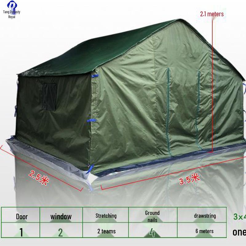 Heavy-Duty Rainproof Coated Canvas Tent