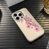 Pink Flowers Phone Case Suitable For IPhone 16 15 Plus 14 13 12 11 Pro Max XS XR 7 8 Case Cover Funda For IPhone 16 15 14 Plus