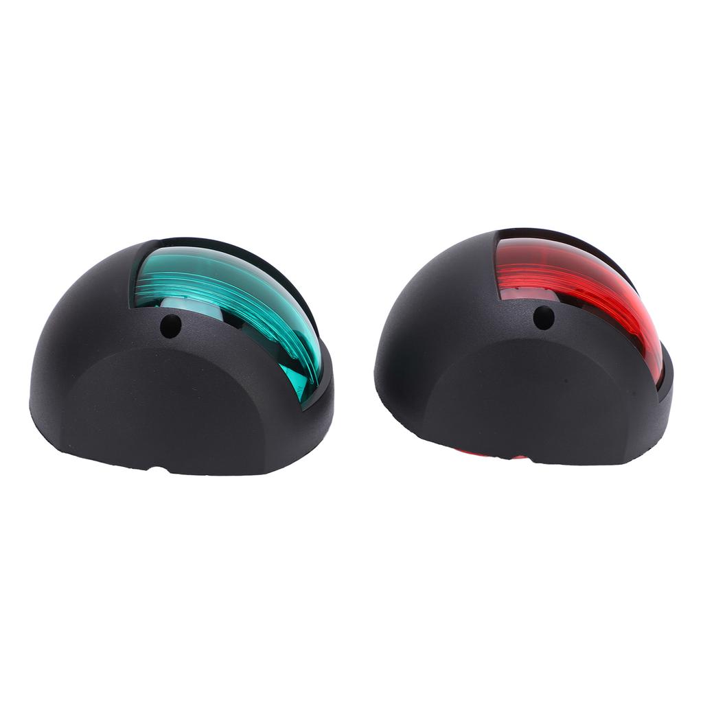 2 Stück Marineboot Yacht Signal Leuchte LED Navigations Buglampe Rot Grün Schiff Bordlicht für Segeln 12V‑24V 3W