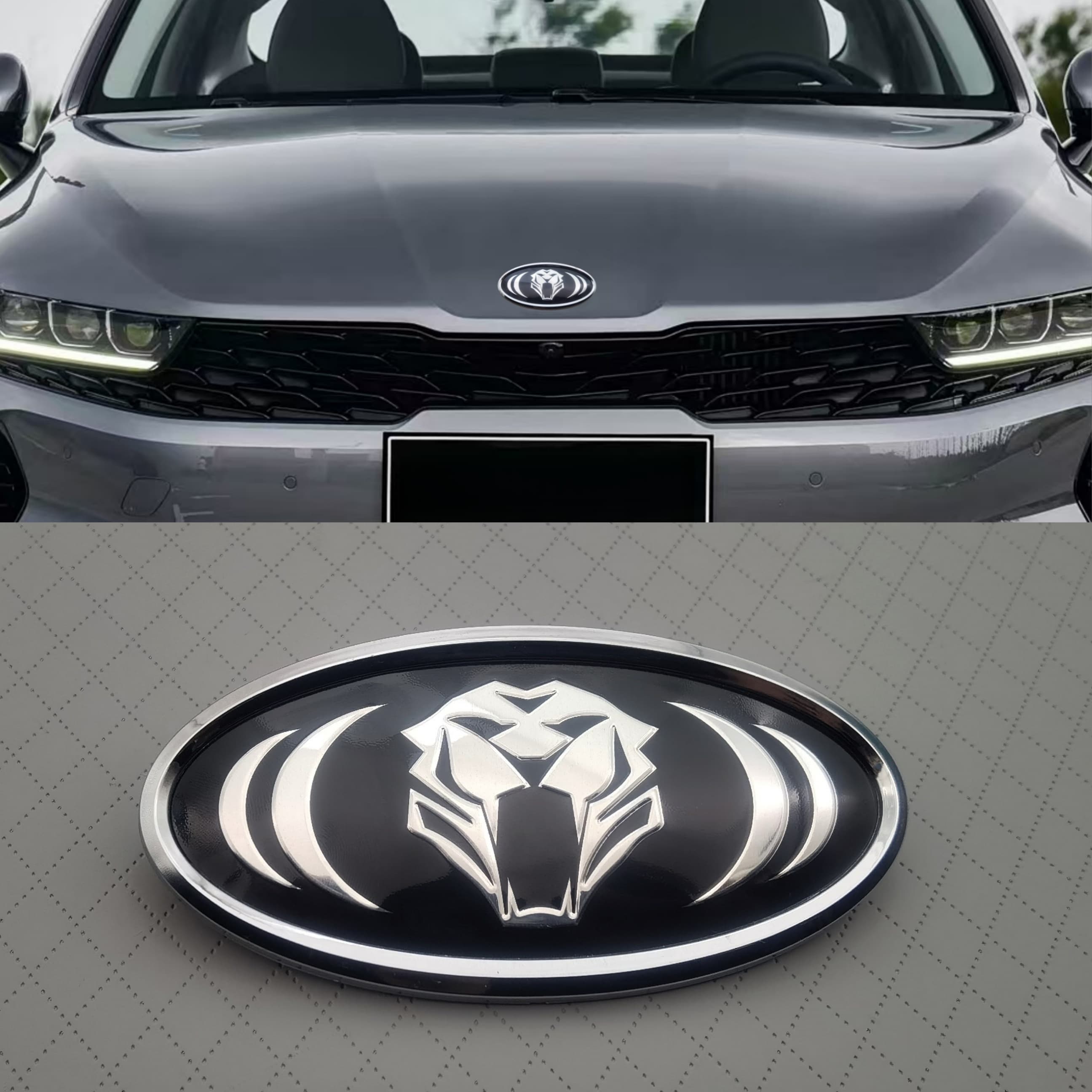 1 pz Adesivo Emblema Badge 3D in ABS per Cofano Anteriore/Bagagliaio Posteriore Auto per K2 K3 K4 K5 Ceed Picanto K5 Stonic Optima Sportage