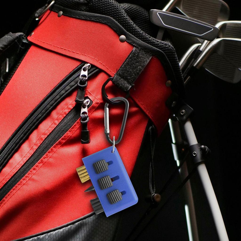 Golf Club Cleaning Brush 3 in 1 Groove Cleaner Tool for Tournament