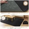 Softime Carpet Thick 15mm Memory Foam 200x250cm 3 Tatami Odor Comfortable for All Compatible with Underfloor Heating and Hot Living Room Solid Black
