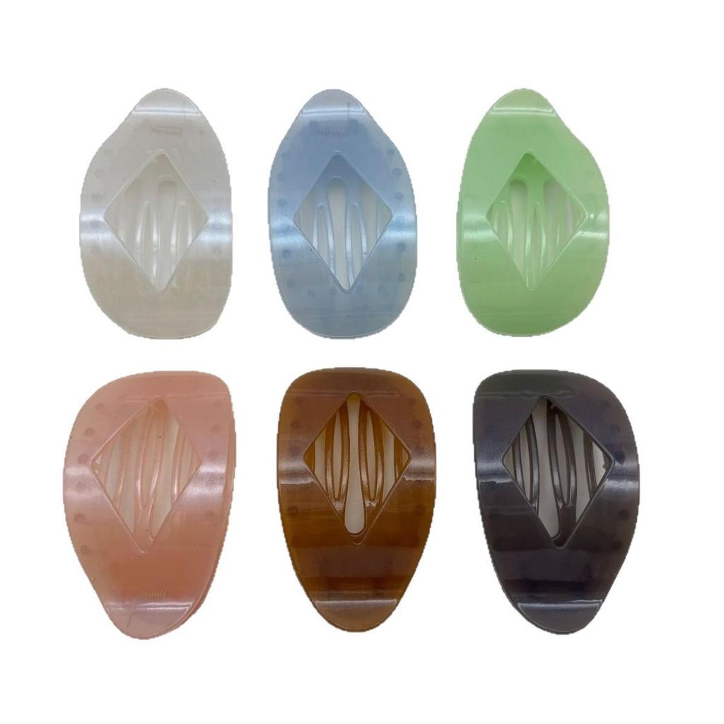 Curved Oval Updo Hair Claw - Temperament Shark Clip