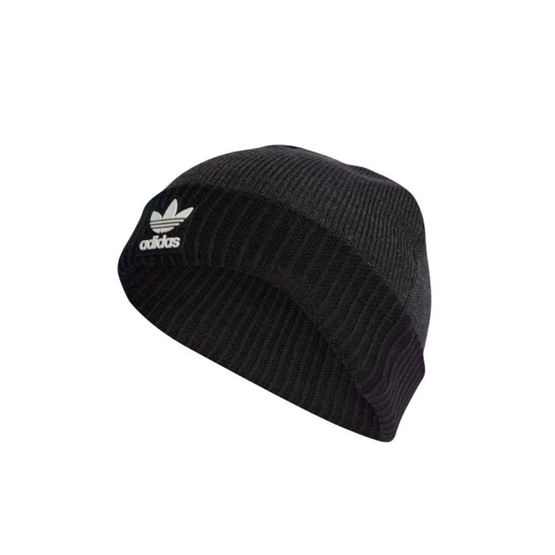 Adidas Logo Cotton Polyacrylic Yarn Beanie Unisex Beanies Black II0745 OSFM