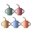 Silicone Straw Baby Cup with Printable Pattern, Food-Grade, Small Capacity