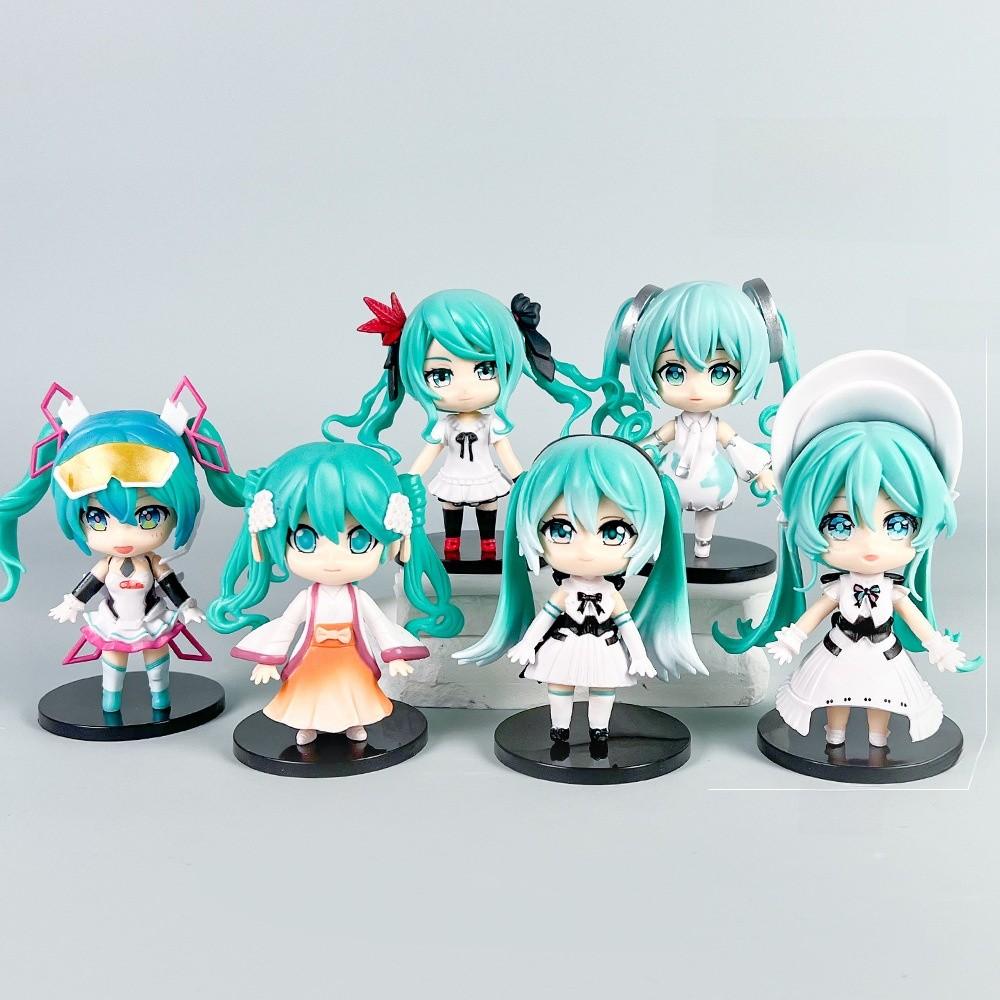 Hatsune Miku Pvc Figurine Collection Set With Assembly For Anime Enthusiasts And Display