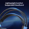 Soyto SY-G15 Wired Headphone High Fidelity Noise Reduction with Cool Breathing Light 3.5mm USB Stereo Gaming Headset for Computer