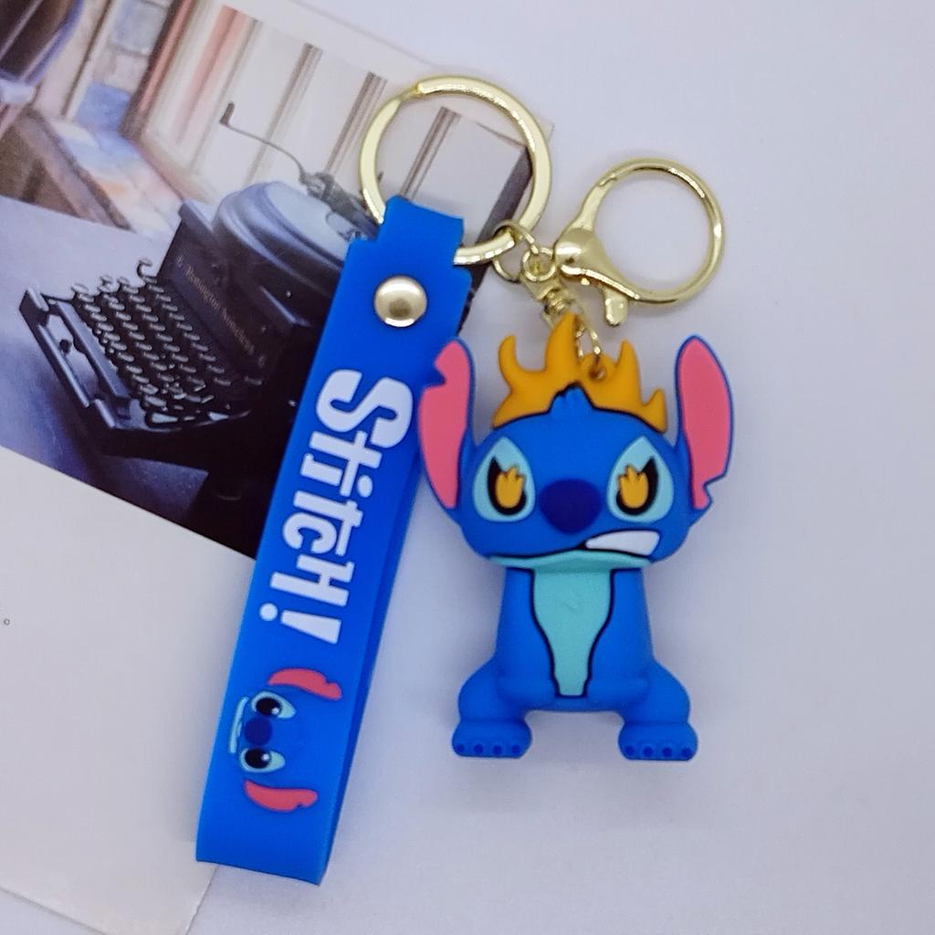 Cross Border Creative Cartoon Stitch Doll Keychain Bag Car Keychain Accessories Gift Wholesale Toys Anime Cartoon Frind Fashion