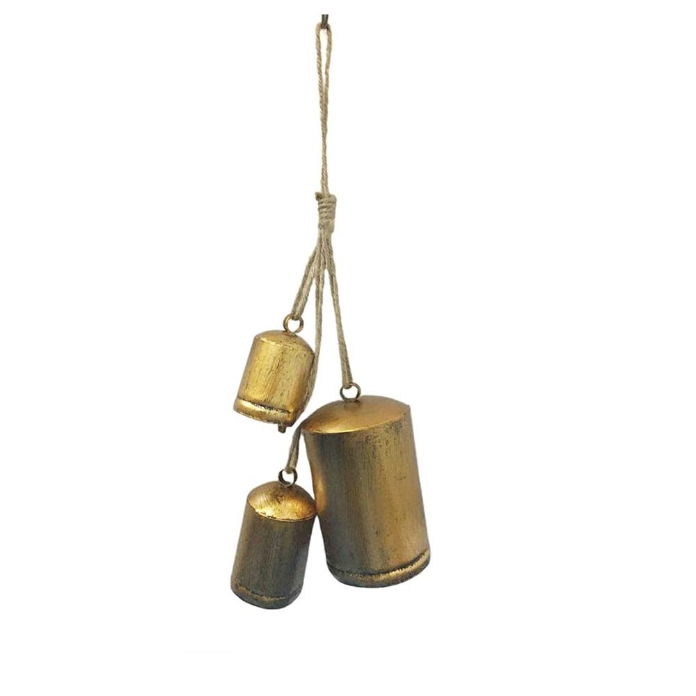 Metal Christmas Cow Bells Vintage Tranquil Wind Chimes  Christmas Tree Decoration