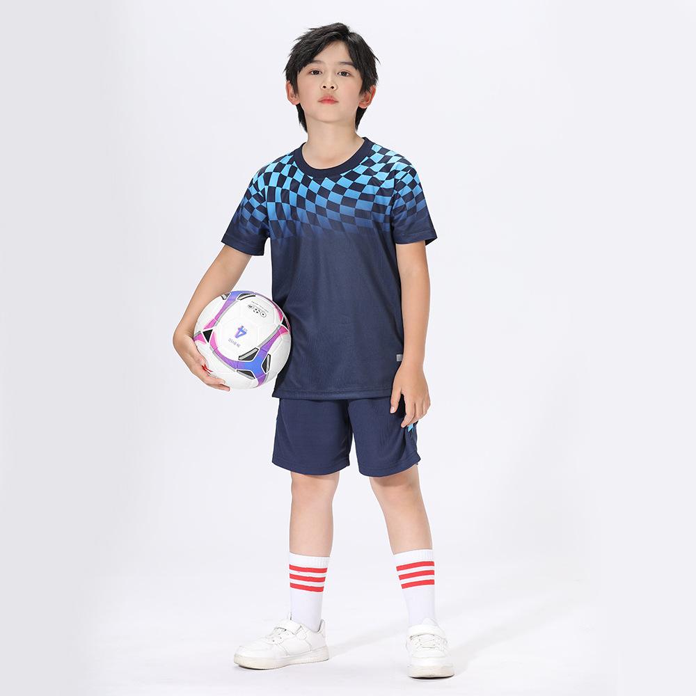 Children'S Sports Suit, Quick-Drying Clothes, Training Clothes, Short-Sleeved Football, Basketball Sports Fitness Pants Suit, Summer Printable Number