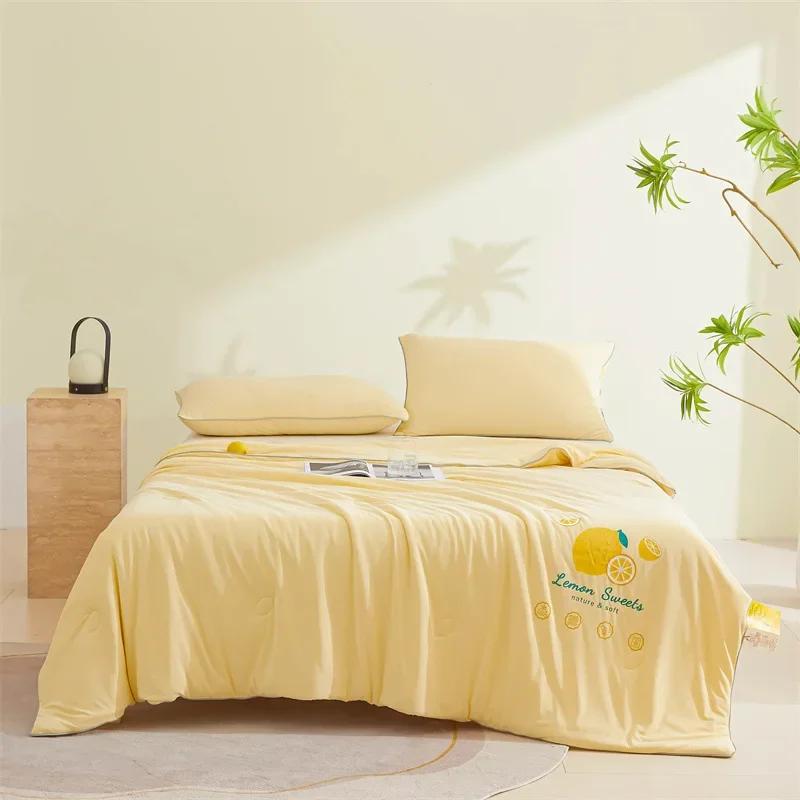 

Распродажа мороженого прохладный шелк летнее прохладное одеяло, однотонное одеяло для кондиционера машинной стирки летнее ледяное шелковое тонкое одеяло 150x200cm 1pcs