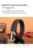 Men's Automatic Buckle Stainless Steel Belt, Genuine Leather Cowhide, Youth Versatile Casual Design