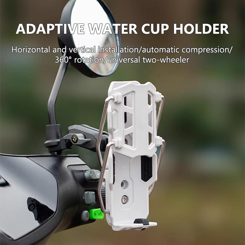 SEAMETAL Uniwersalny Uchwyt na Bidon do Roweru Motocykla Regulowany Uchwyt na Kubek na Kierownicę Koszyk na Bidon do MTB Kolarstwa Szosowego Motocykl ADV Trwały