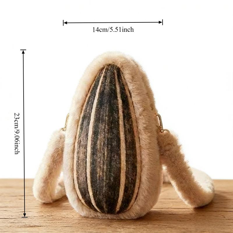 

Latest Sunflower Seeds Plush Backpacks Plush Cute Plushie Crossbody Bag Versatile Casual Single-Shoulder Bag For Women Kawaii Bag