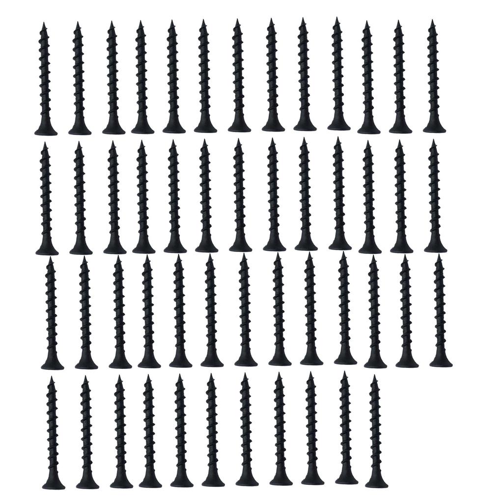 50Pcs Blue Self Tapping Screw Set Spring Steel Coarse Thread Furniture Self Tapping Screw Kit 6 X 1‑1 2in