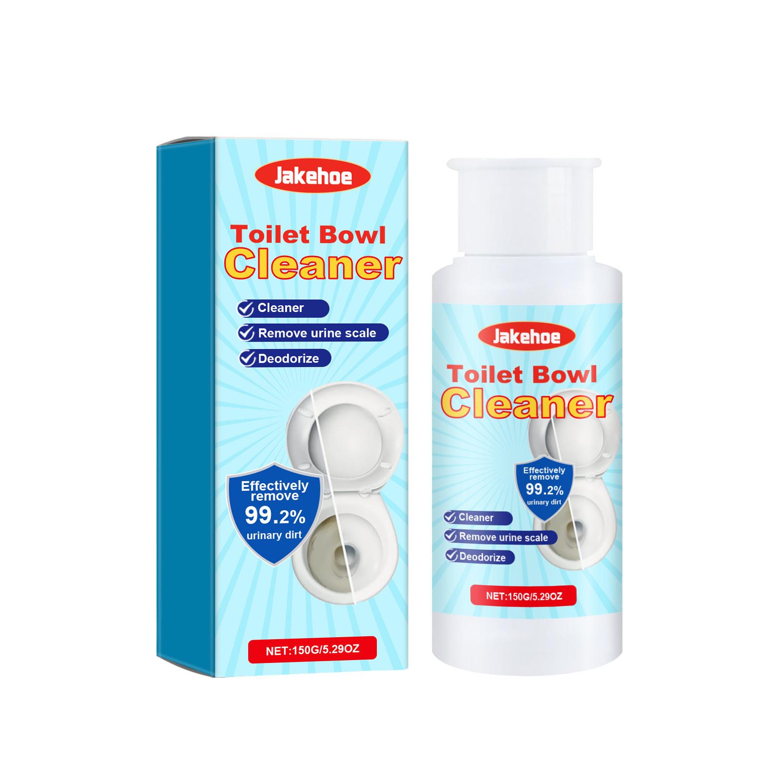 Jakehoe Toilet Bowl Cleaner Powerful Urine Scale Remover Deodorizer. 99.2% Effective. 150g (5.29oz) for Fresh Toilets One Size