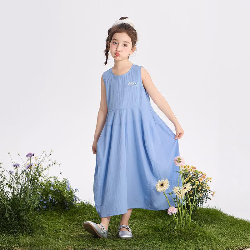 Xiaoyinman Girls' Sleeveless Casual Dress