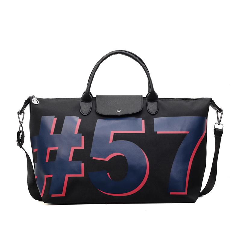 Reisetasche mit großer Kapazität für kurze Strecken, Damen-Sporttasche, Pendler-Tragetasche mit Buchstabenaufdruck