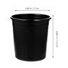 Milisten Plastic Black Flower Pots, 10-Piece Set, Seedling Pots, Planter for Succulents, Plant Pots, Planter for Indoor Gardening