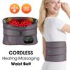 118CM New Upgrade Electric Heating Waist Massager Support Belt Vibration Hot Compress Brace Belt Back Relax 3 Gears Adjustment