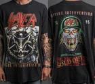 1995 Slayer Divine Intervention Tour T-Shirt Black tee 2 sided Unisex S
