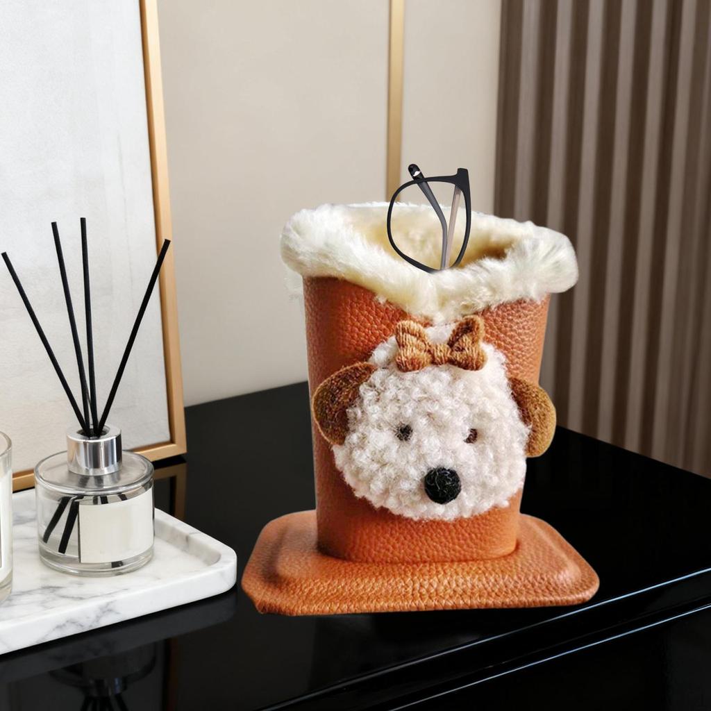 Lined Eyeglass Holder Glasses Stand Case,Cartoon,Glasses Storage Organizer for NightStand