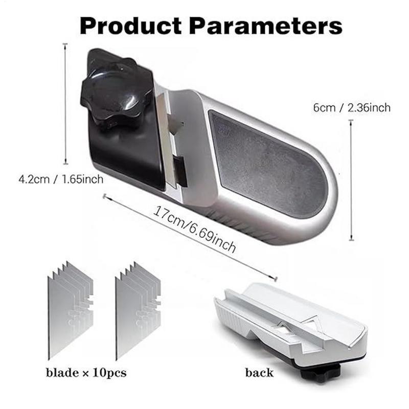 Plasterboard Chamfering Planer Aluminum Alloy Plasterboard V Edger Chamfer With 10 Cutter Precision-Ground Efficient Angle