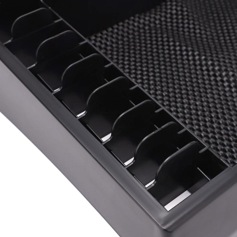 Black Barber Clippers Tray Organizer Clippers Organizer Razors Case,Anti slip Hair Trimmer Holder Tray Barber Tool Box