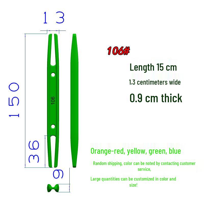 Dual-Sided Plastic Shuttle for Weaving Nets, Repairing Fishing Nets, and Multi-Purpose Line Winding Tool