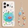 Three-dimensional gilt fish belt flash, suitable for iPhone17promax mobile phone case, embossed Apple 16Pro all-inclusive summer set.