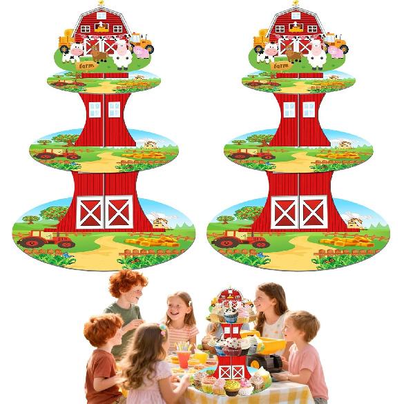 3 Tier Butterfly Cupcake Stand,Suitable for Butterfly Themes – Easy to Assemble& Reble(1Butterfly)