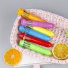 Back To School Season 10pcs 0.5mm Simple 10 Color Student Multi-colo Ballpoint Pen, Ten-color Cartoon Press Advertising Ballpoint Pen