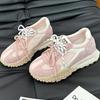 Shoes Korean platform pink Forrest Gump shoes 2025 new versatile breathable casual sports German training dad shoes