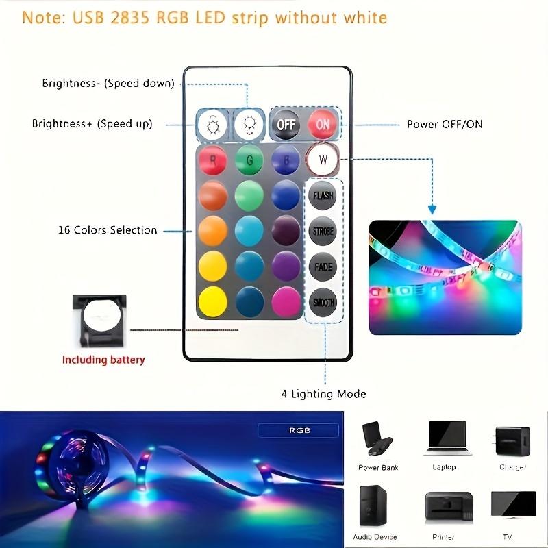 1 LED light strip, suitable for bedroom, home decoration music synchronization light, suitable for room parties, holiday decorat