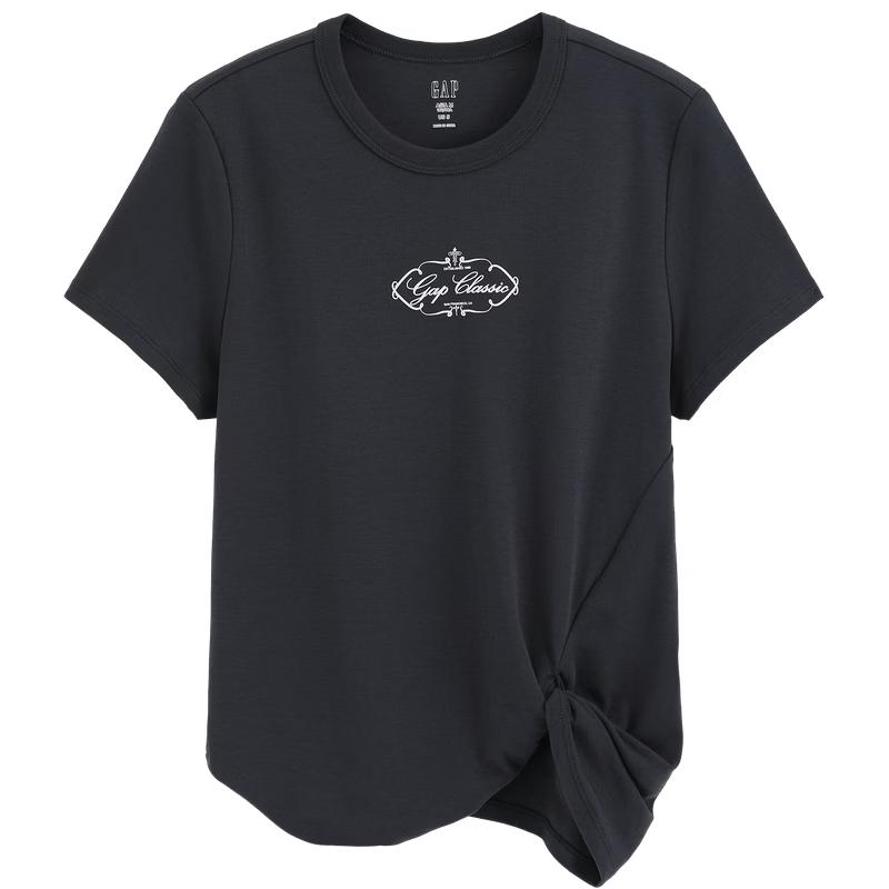 Gap Women's Pure Cotton Logo Print Loose Short Sleeve T-Shirt