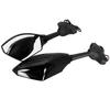 2Pcs Motorcycle Handlebar Mount Rearview Mirror with LED Turn Signal Lights