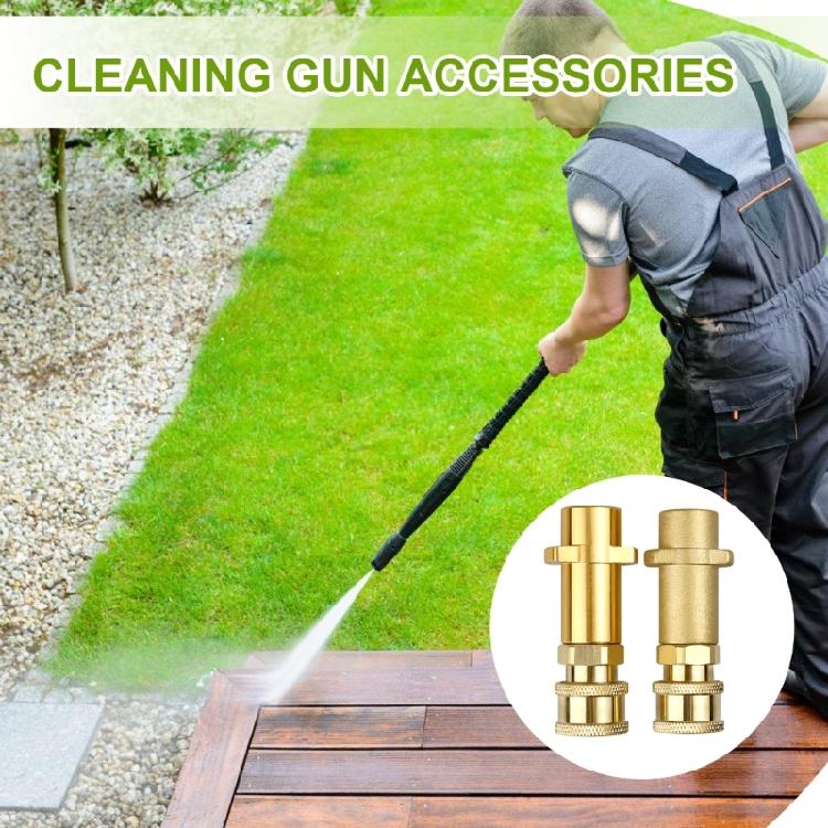 Brass Adapter for High Pressure Cleaner Pressure Washer Adapter,Secures Fit for Foams  Pots and Nozzle Cleaning Tool
