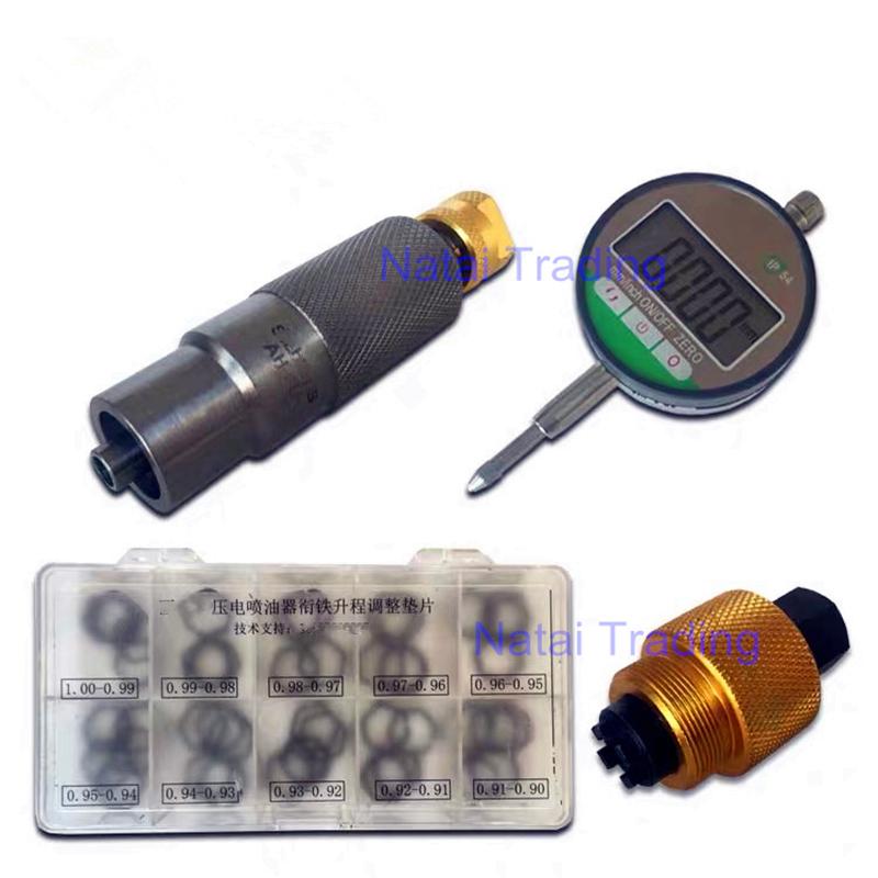 For Siemens Piezo Common Rail Injector Armature Lift Stroke Measuring Seat Adjusting Shims Washer Diesel Injector Repair Tool