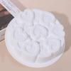 Bakeware Accessories 6 Inches Heart Silicone Molds Easy To Demold White Pastry Baking Pan Not Fading Round Cake Mould Kitchen