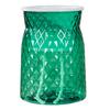 Self-Absorbing Vase Transparent Water Level Indicator Embossed Self-Watering Planter with Breathable Bottom for Indoor Plants Succulents Herb