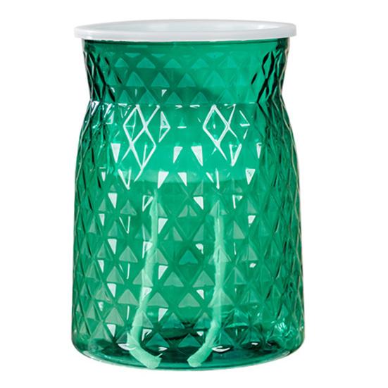 

Self-Absorbing Vase Transparent Water Level Indicator Embossed Self-Watering Planter with Breathable зелений