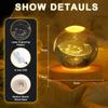Hot 6cm 3D Crystal Ball Stitch Pikachu Wooden Base with 6cm Crystal Ball Planet Night Light Laser Carving Children's Gifts
