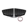 Side Window Louver Cover for Mazda 3 Axela Sedan   -25 Glossy Black