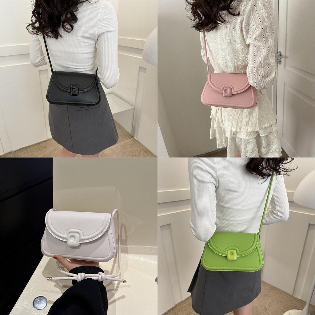 Sleek And Fashion-forward Mini Shoulder Bag For Women Featuring A Unique Square Shape And Soft Material