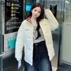 Women's Fashion Casual Fall Winter Stripe Print Long Sleeve Jackets & Coats Down Coats