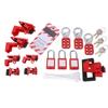 Electrical Lockout Tagout Kit Loto Tag Hasp Padlock Breaker Lock Out Device Storage Bag for Industrial Use