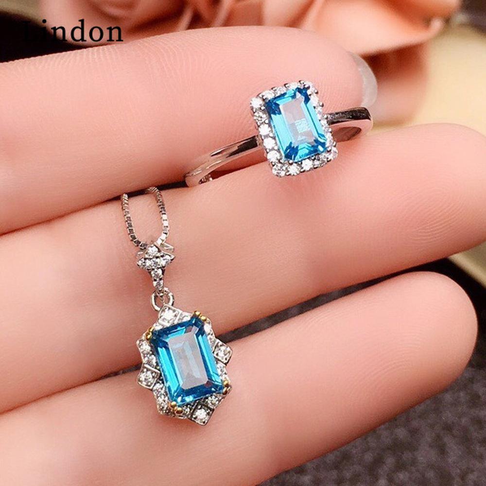 

Lindon Женщины Медный Сплав 5А Циркон Кольца Ожерелье Подвеска Набор Свадебный Подарок